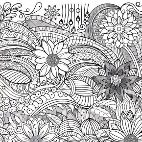 easy coloring pages for adults