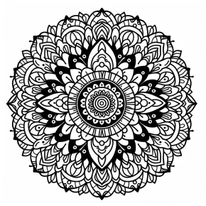 easy mandala coloring pages