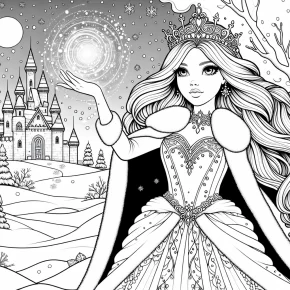 elsa coloring page