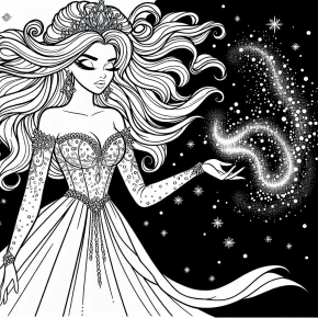 elsa frozen coloring page