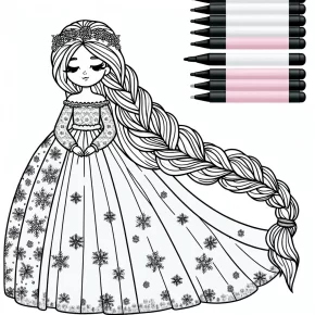 elsa printable coloring pages