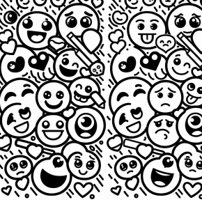 emoji coloring pages