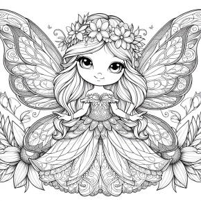 fairy coloring page