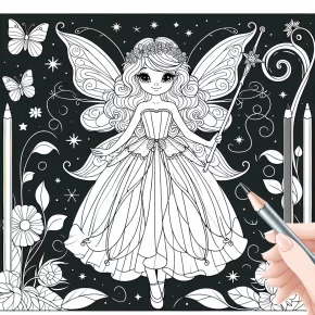 fairy coloring pages