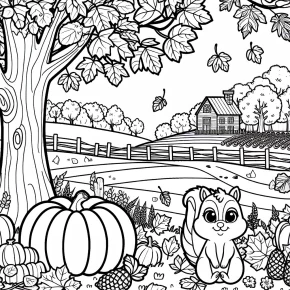 fall adult coloring pages