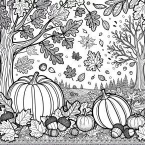 fall coloring pages printable