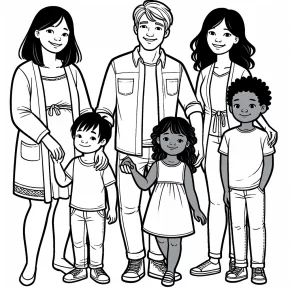 family coloring pages