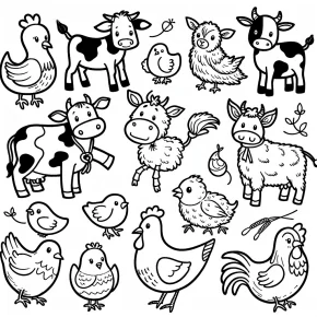 farm animal coloring pages