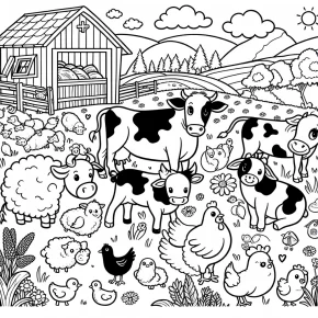 farm animals coloring pages