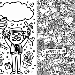 fathers day coloring page