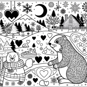 february coloring pages