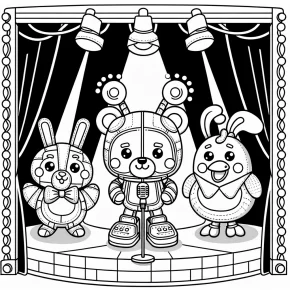 five nights at freddys coloring pages