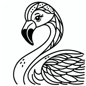 flamingo coloring pages