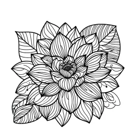 flower coloring page