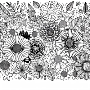 flower coloring pages to print