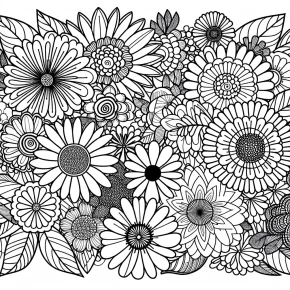 flowers coloring page