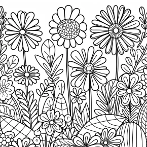 flowers coloring pages