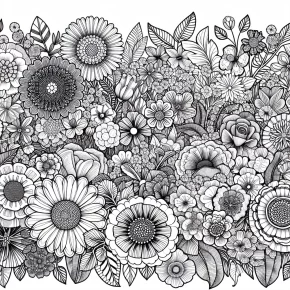 flowers coloring pages printable