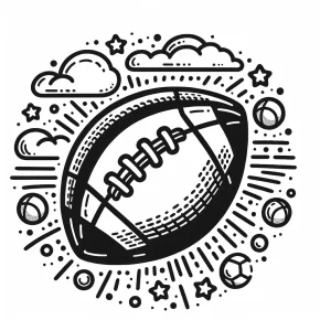 football coloring page