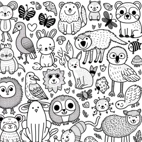 free animal coloring pages