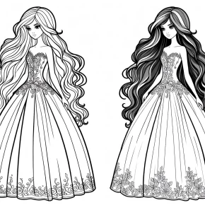 free barbie coloring pages