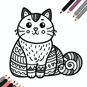 free cat coloring pages