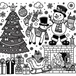 free christmas coloring pages