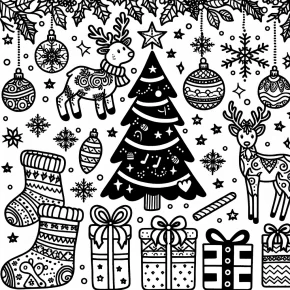 free christmas coloring pages printable