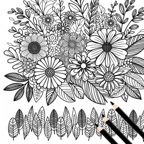 free flower coloring pages