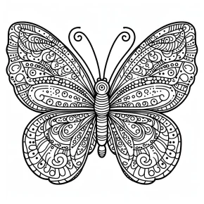 free printable butterfly coloring pages