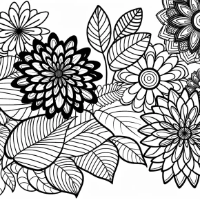 free printable flower coloring pages