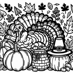 free printable thanksgiving coloring pages