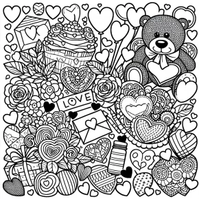 free printable valentines coloring pages