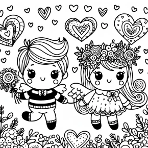 free valentine coloring pages