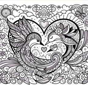 free valentines coloring pages