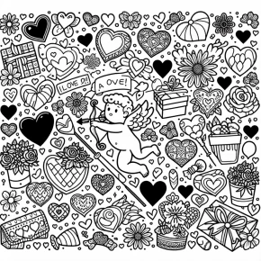 free valentines day coloring pages