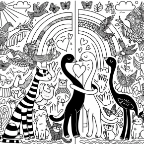 friendship coloring pages