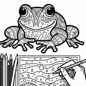 frog coloring pages