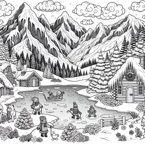 frozen coloring page