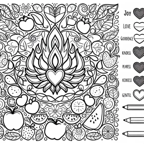 fruit of the spirit coloring page