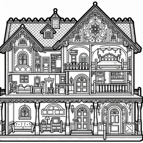 gabby dollhouse coloring page