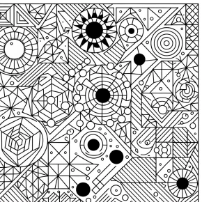 geometric coloring pages