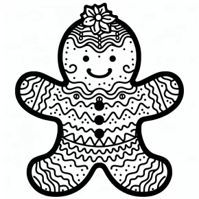 gingerbread coloring pages