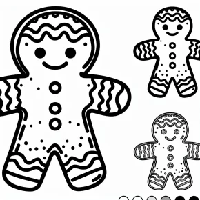 gingerbread man coloring pages