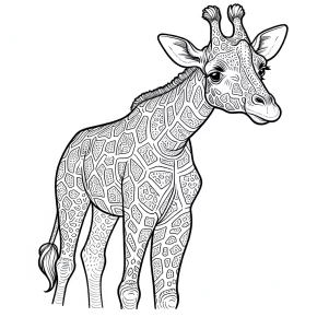 giraffe coloring pages