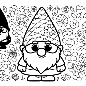 gnome coloring pages