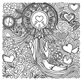 god's love coloring pages