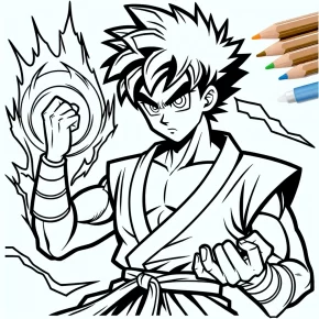 goku dragon ball z coloring pages