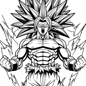 goku super saiyan 3 coloring pages