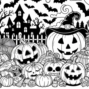 halloween adult coloring pages